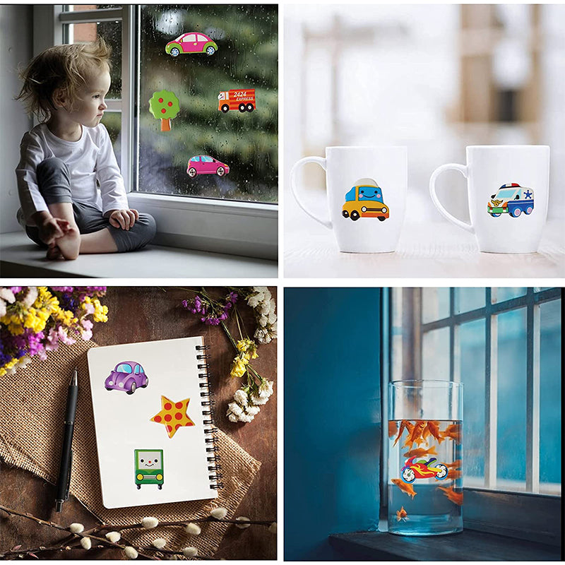 Lisslune | Waterproof Eco-Friendly Educational Sticker Book for Kids