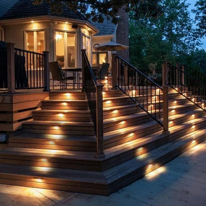 Lisslune | Waterproof Outdoor Solar Deck Lights
