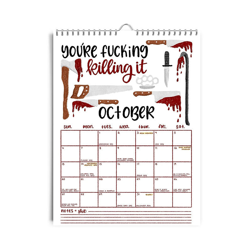 Lisslune | HERE WE GO AGAIN DAMN IT 2025 CALENDAR