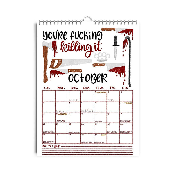 Lisslune | HERE WE GO AGAIN DAMN IT 2025 CALENDAR