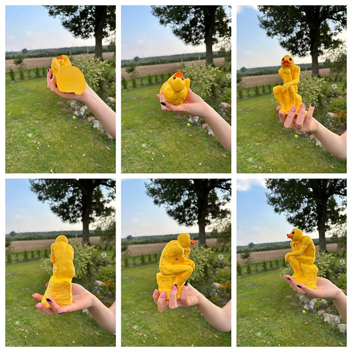 Lisslune | New funny thinker middle-finger duck