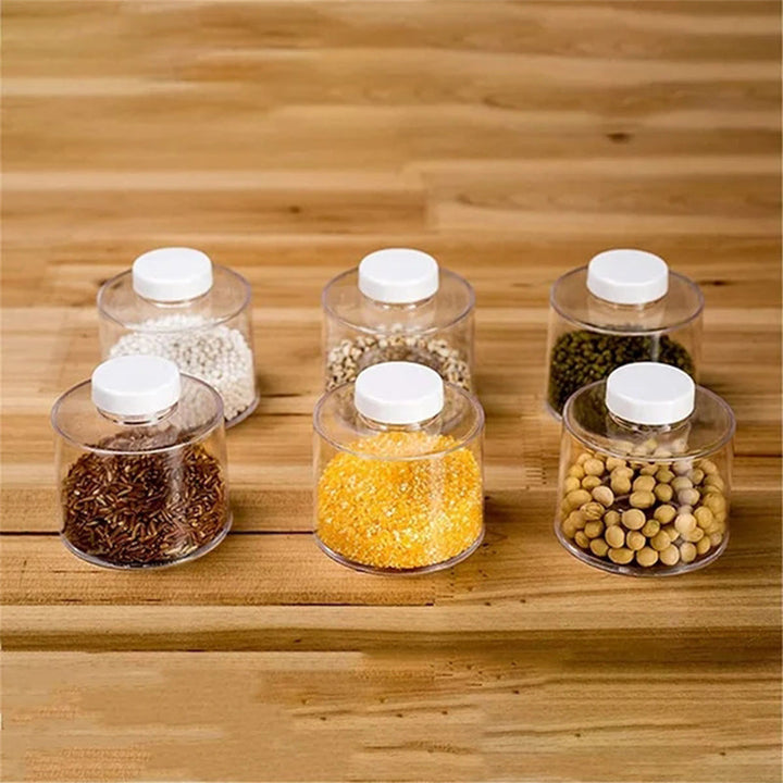 Lisslune | Transparent Spice Jar Set (6 PIECES/SET)