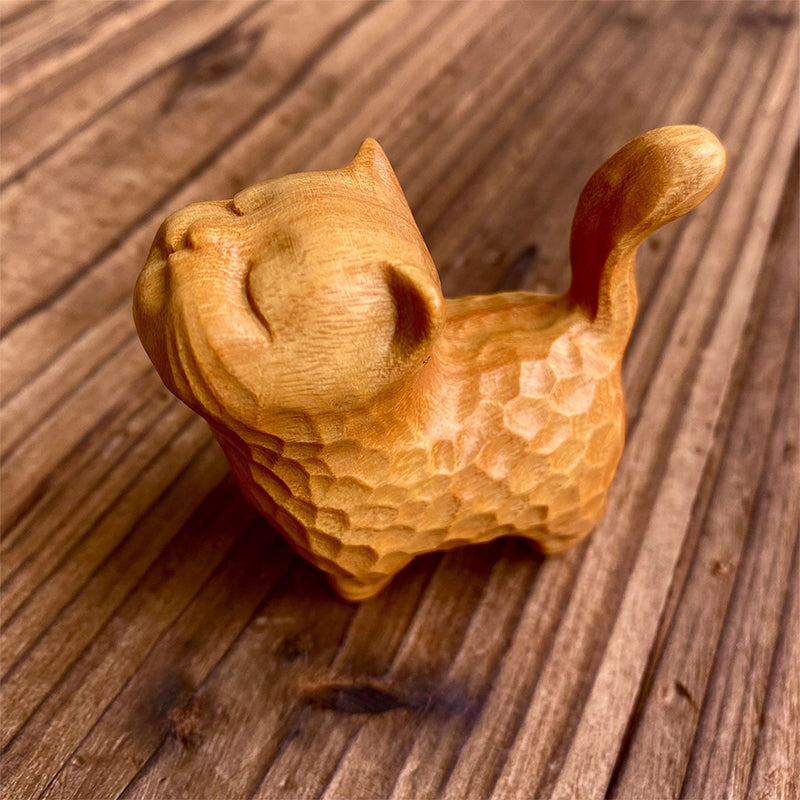 Lisslune | Small cute wooden cat