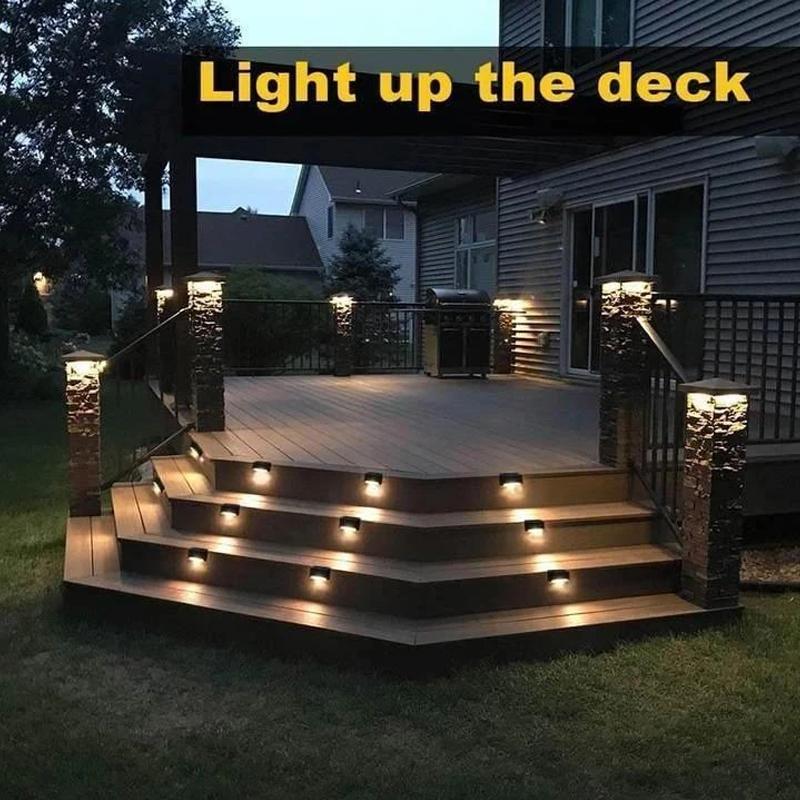 Lisslune | Waterproof Outdoor Solar Deck Lights