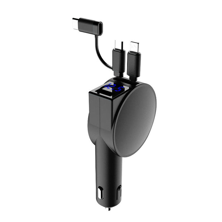 Lisslune | 3-in-1 retractable fast charging car adapter