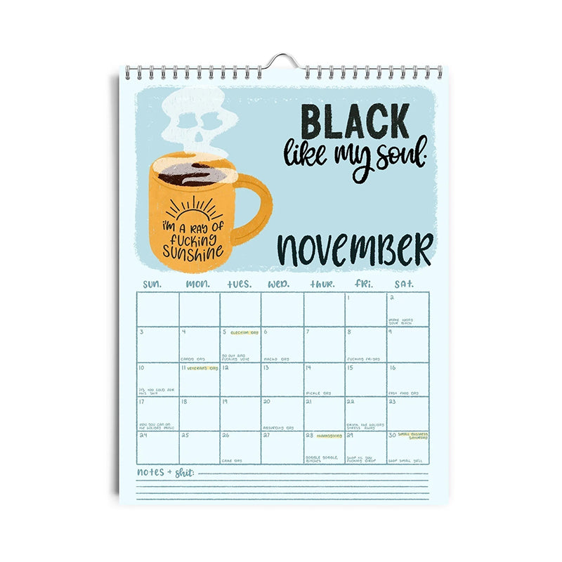 Lisslune | HERE WE GO AGAIN DAMN IT 2025 CALENDAR