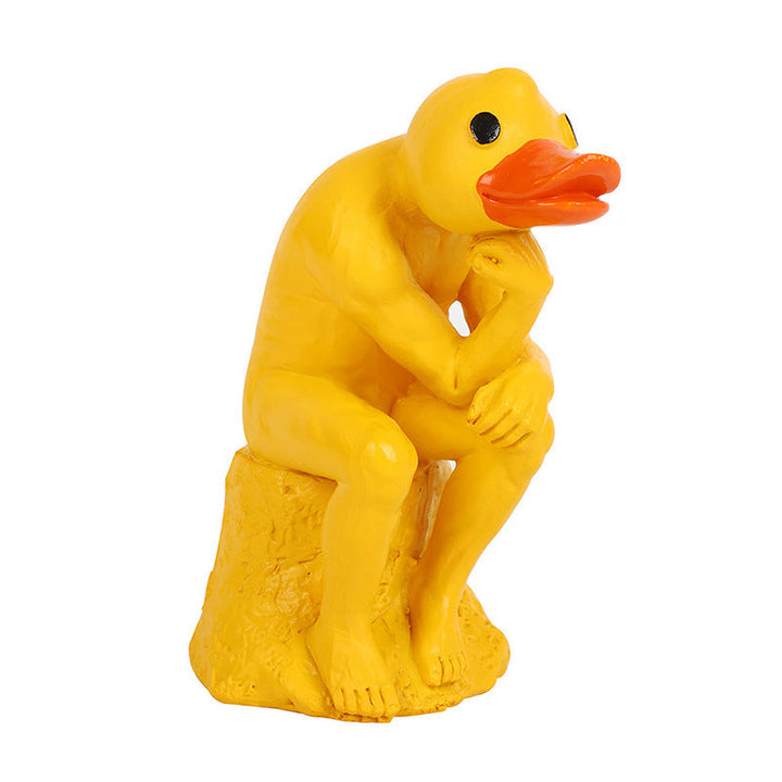 Lisslune | New funny thinker middle-finger duck