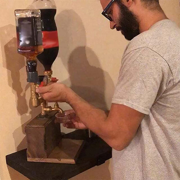 Lisslune | Liquor Alcohol Whiskey Wood Dispenser