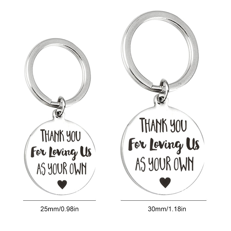 Lisslune | Thank you for loving us Stainless Steel Keychain