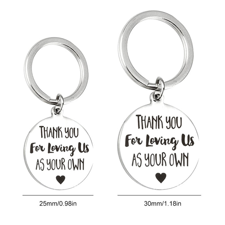 Lisslune | Thank you for loving us Stainless Steel Keychain