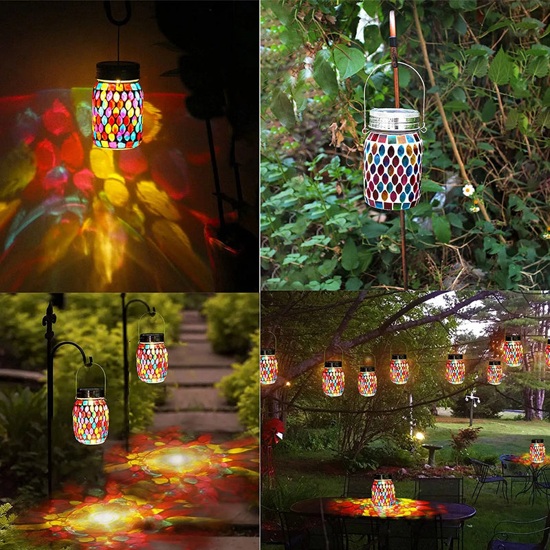 Lisslune | Mosaic Waterproof Solar Night Lanterns