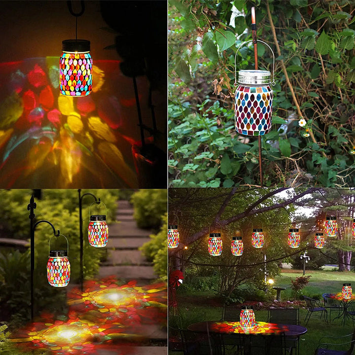Lisslune | Mosaic Waterproof Solar Night Lanterns