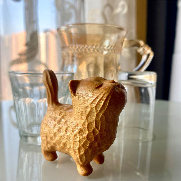 Lisslune | Small cute wooden cat