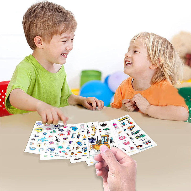 Lisslune | Waterproof Eco-Friendly Educational Sticker Book for Kids