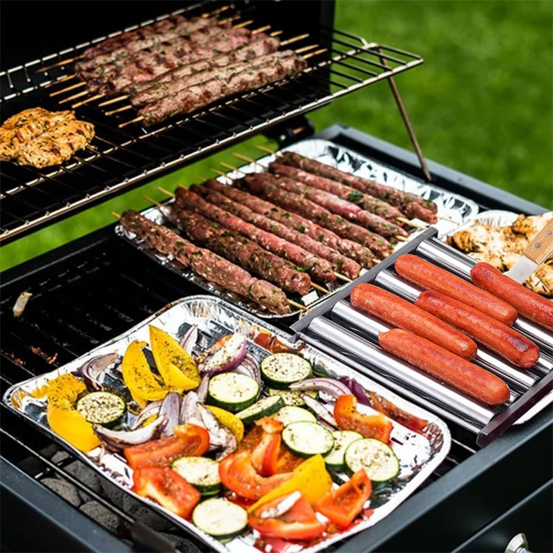 Lisslune | Hotdog Roller Sausage Bun Stand made of Stainless Steel