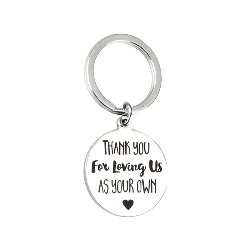 Lisslune | Thank you for loving us Stainless Steel Keychain
