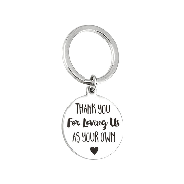 Lisslune | Thank you for loving us Stainless Steel Keychain