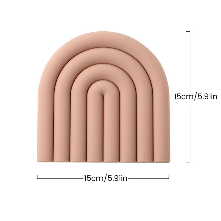 Lisslune | Rainbow Silicone Table Mat Coaster