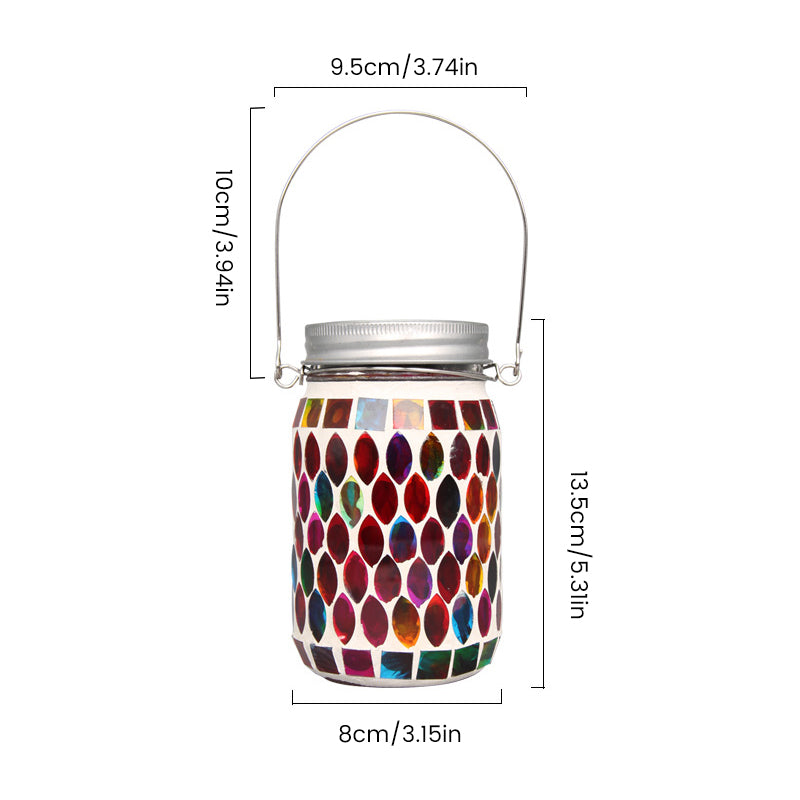 Lisslune | Mosaic Waterproof Solar Night Lanterns