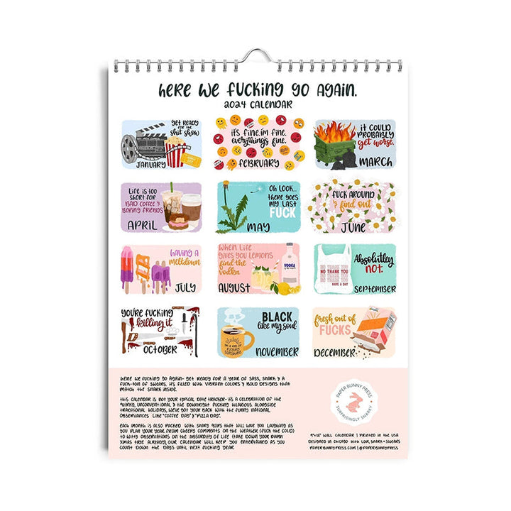 Lisslune | HERE WE GO AGAIN DAMN IT 2025 CALENDAR