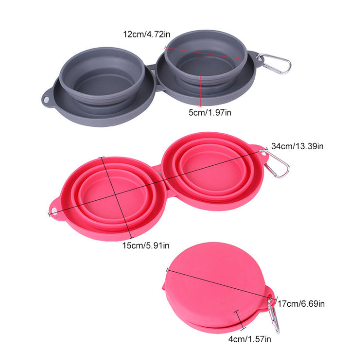 Lisslune | Pawfun Travel Dog Dinner Set