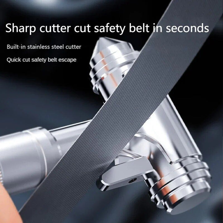 Lisslune | Emergency exit tool for car: 3-in-1 safety hammer, seatbelt cutter and window breaker - alloy material
