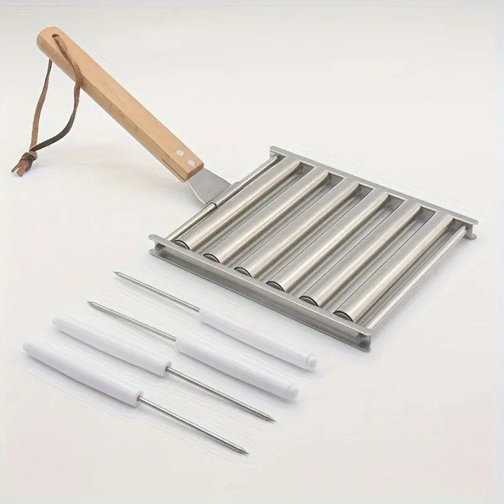 Lisslune | Hotdog Roller Sausage Bun Stand made of Stainless Steel