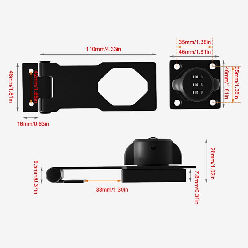 Lisslune | Household cabinet password locks