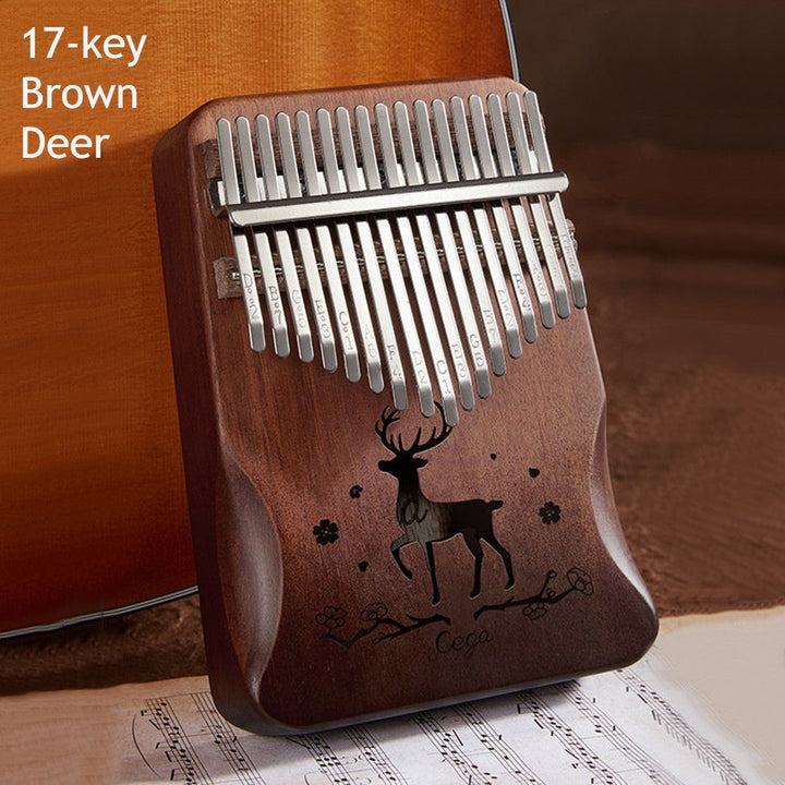 Lisslune | Portable Kalimba, with 21 Keys & Solid Wood Board, for Kids, Adult, Beginners, Professional
