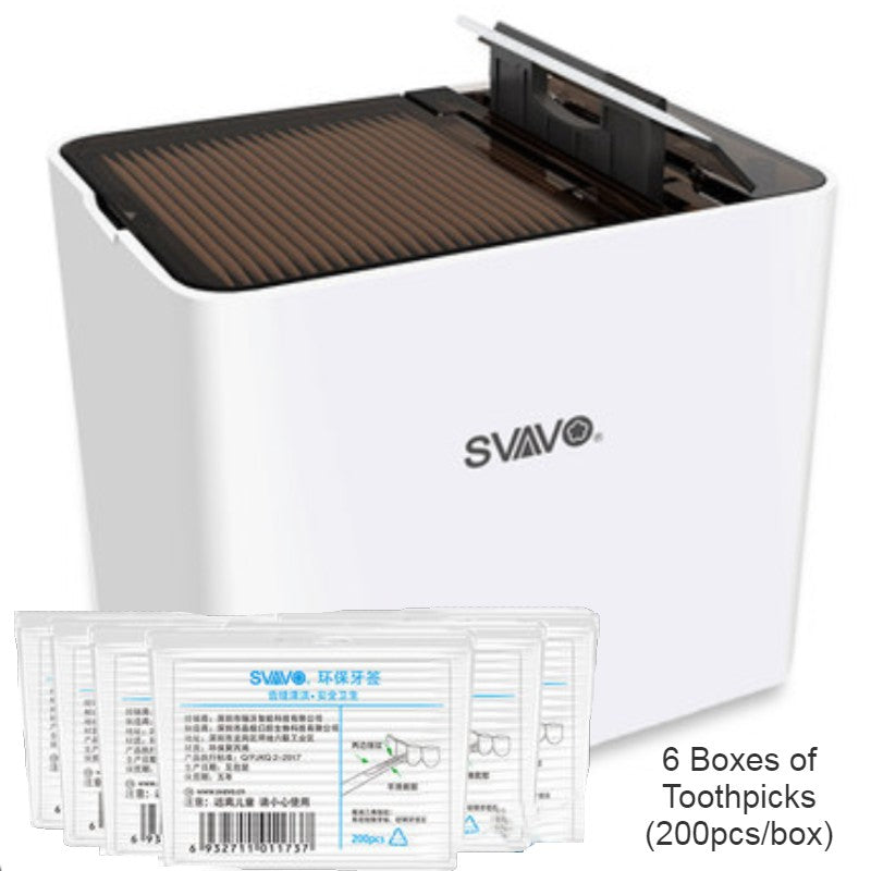 Lisslune | Automatic Smart Toothpick Dispenser with UV Disinfection, Reusable Toothpicks & Infrared Sensor, for Home, Restaurant & Office