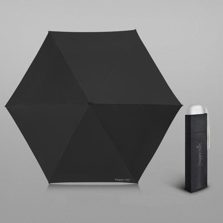 Lisslune | Mini Slim Automatic UV Umbrella, with 6 Ribs & 99% UV Block, for Sunny & Rainy Days