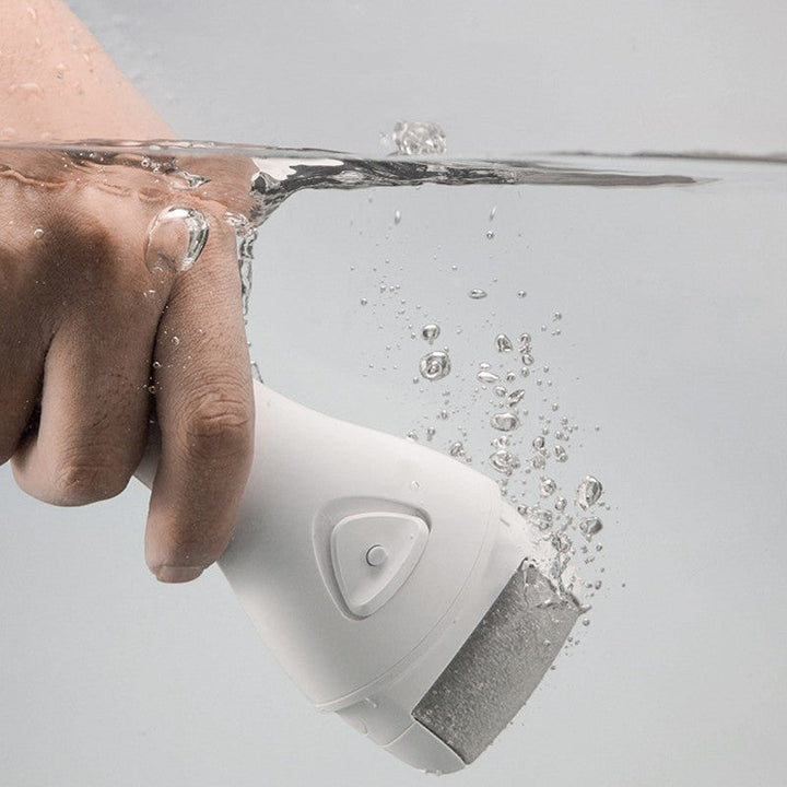 Lisslune | Rechargeable Waterproof Electric Foot File, with 2 Speed, LED Light & Replacement Rollers