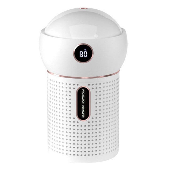Lisslune | 3-in-1 Portable Rechargeable Mini Humidifier, with 360¬∞ Dynamic Projection & Night Light, for Home, Office & Party