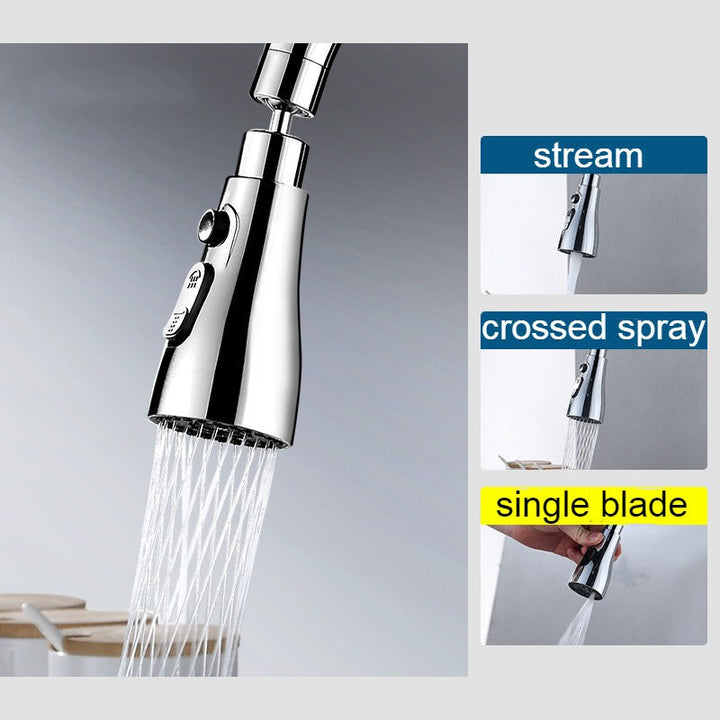 Lisslune | Pull Out Spray Head with 3 Water Modes, for Bathroom & Kitchen Faucet