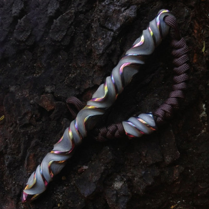 Lisslune | Handmade Fashionable Titanium EDC Tool with 3D texture, for Pendant, Gift & Ornament