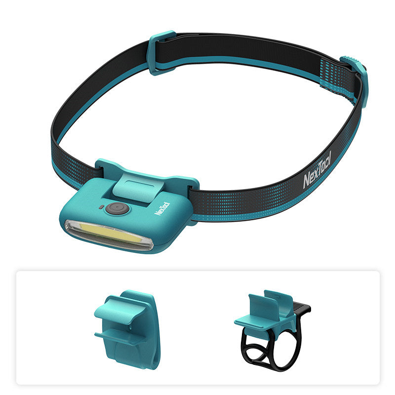 Lisslune | Rechargeable Adjustable Headlamps for Runners, with Head Band, Hat Clip & Bike Clip