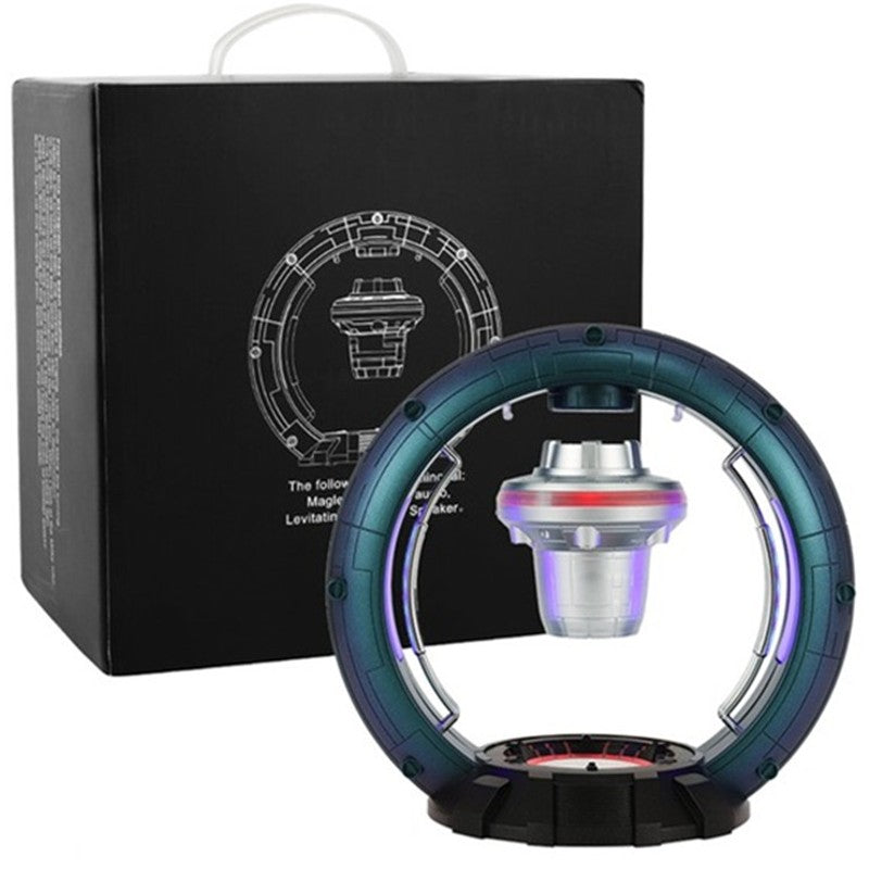 Lisslune | Magnetic Levitation Bluetooth Speaker, with Bluetooth 5.0, Colorful Lights, Touch Control, for Home & Office