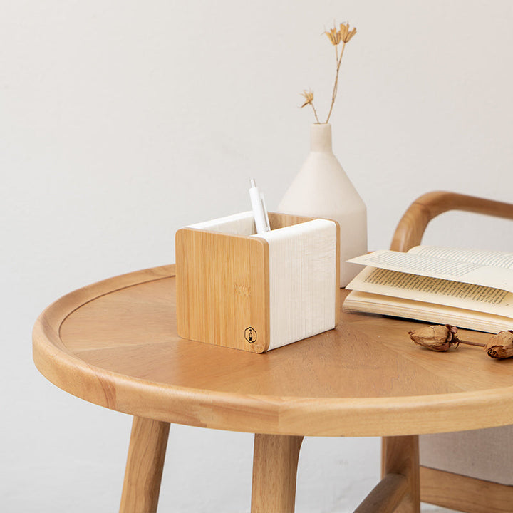 Lisslune | Retractable Desktop Pen Holder, with Accordion Structure, Large Storage Space and Minimalist Design, for Home & Office