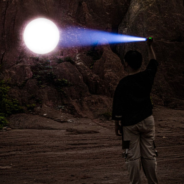 Lisslune | Handheld Rechargeable LED Flashlight, with 5 Lighting Modes, 1500m Beam Distance & IPX6 Waterproof