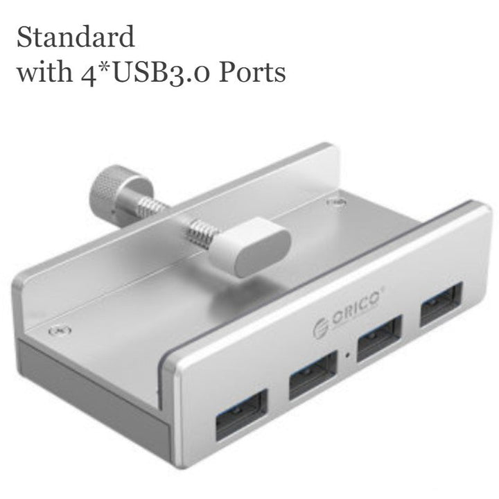 Lisslune | Creative Back Clip Snap-on USB3.0 Hub, with 4 USB Ports & Easy- to-fix Design, for Ultimate Convenience in Home & Office