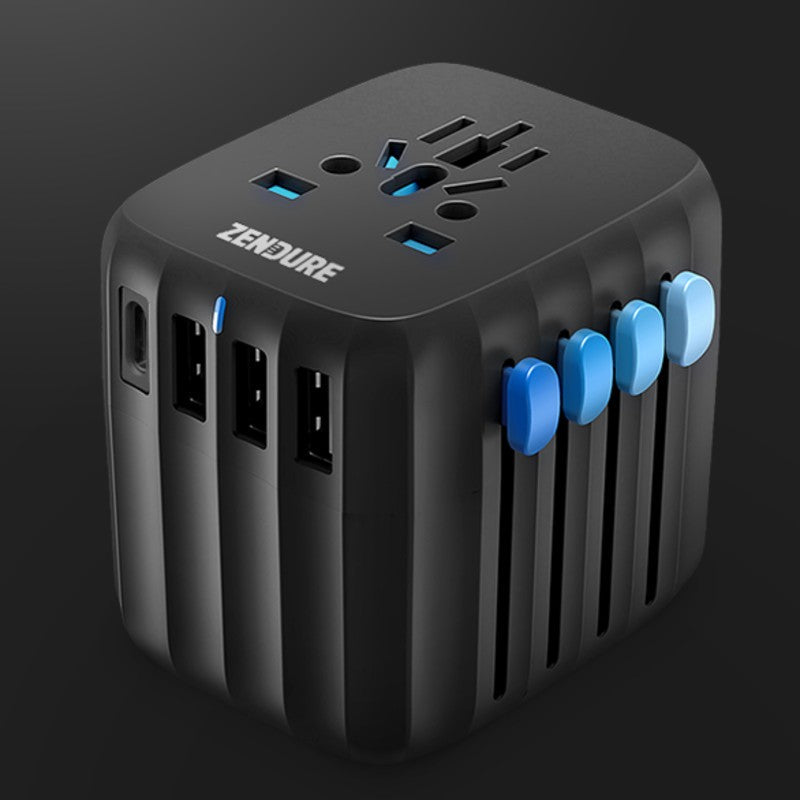 Lisslune | Portable Fast Charging Cube Wall Charger, with 4 USB Outports & 30W PD Charging, for Office, Travel & More