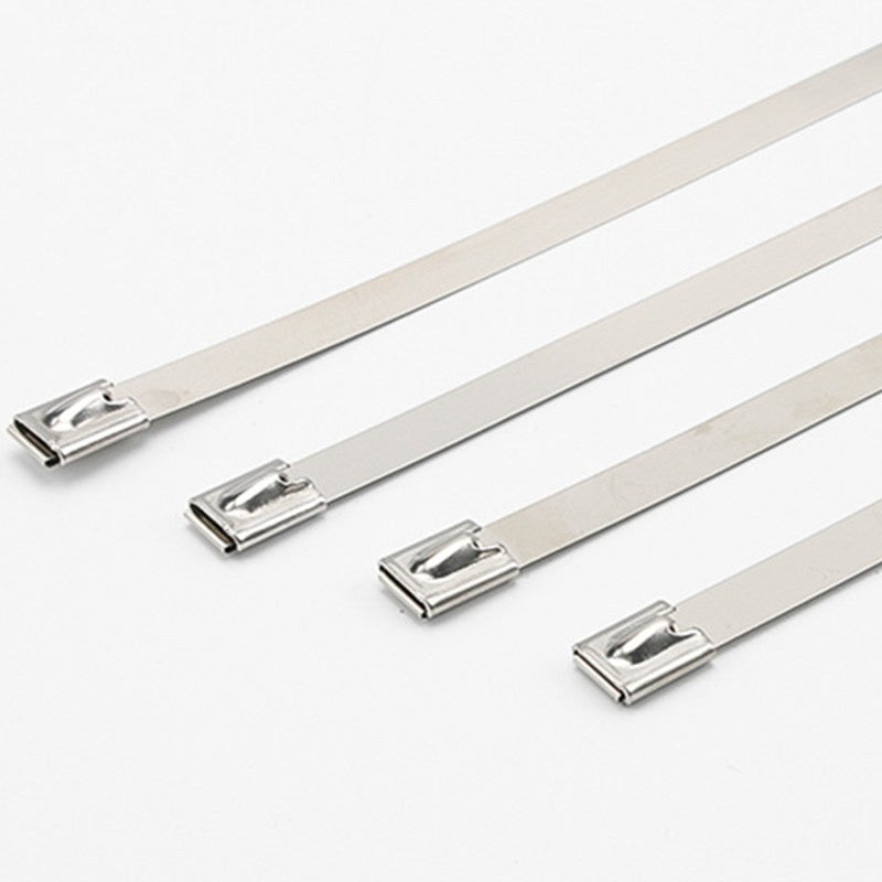 Lisslune | Multi-Purpose Stainless Steel Self-Locking Cable TiesÔºå for Wrapping, Fence, Outdoor, and Canopy (100pcs)