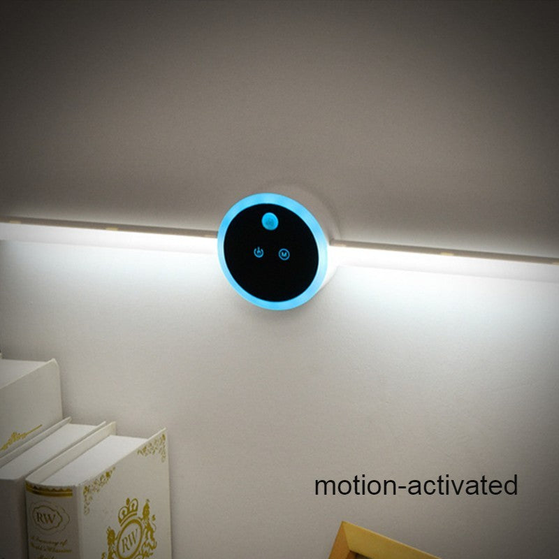 Lisslune | Rechargeable Stick-on Motion Sensor Night Light, for Home, Bedroom, Hallway & More