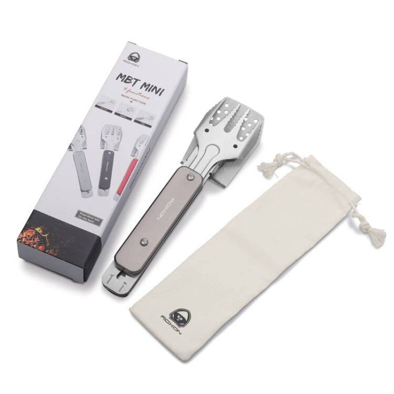 Lisslune | Foldable Detachable Stainless Steel Hybrid Grill Tongs, with Retractable Handle & Bottle Opener