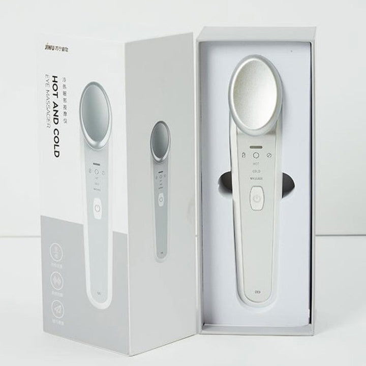 Lisslune | Portable Rechargeable Eye Massager, with Cool & Heat Options, Rotatable Head & Sonic Vibration