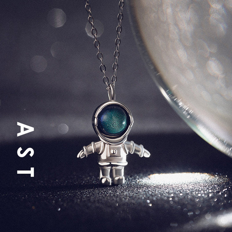 Lisslune | Silver Astronaut Necklace, Jewelry Gifts for Women