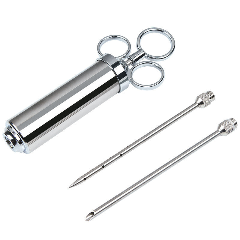 Lisslune | Stainless Steel Meat Marinade Injector, with 3 Needles, for Meats, Turkey, Brisket