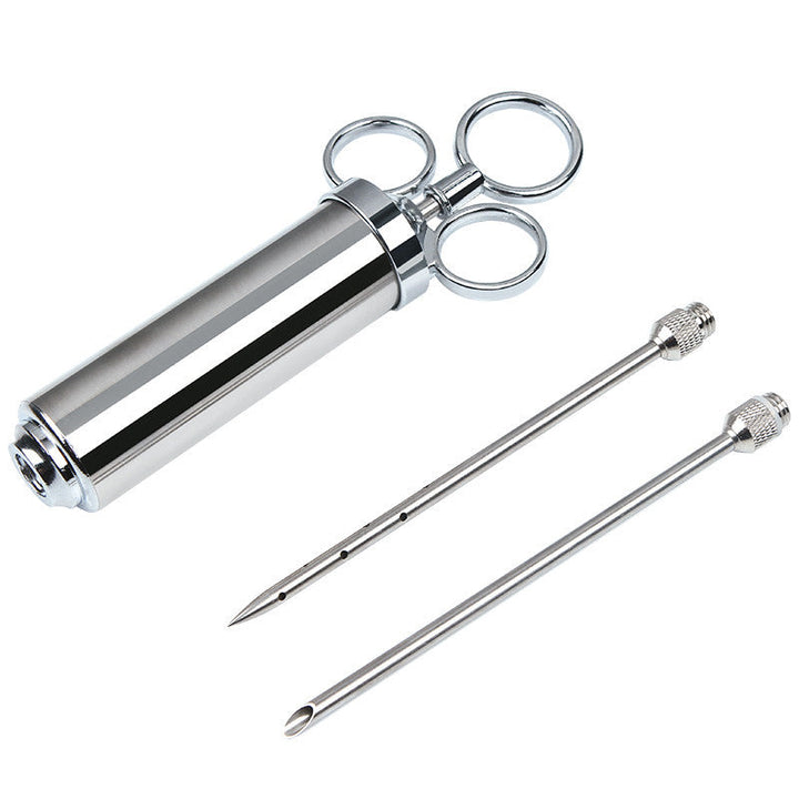 Lisslune | Stainless Steel Meat Marinade Injector, with 3 Needles, for Meats, Turkey, Brisket