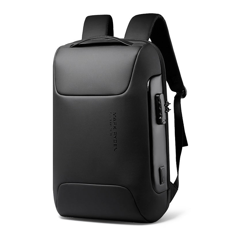 Lisslune | Stylish Large Capacity Backpack, with Combination Lock, Waterproof Fabric, USB Port & Anti-theft pockets, for School, Commute, or Travel