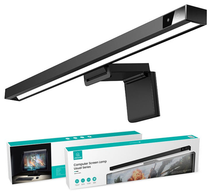 Lisslune | Eye-care Computer Monitor Light, with Stepless Dimming, No Glare & Adjustable Light Temperatures, for Home & Office